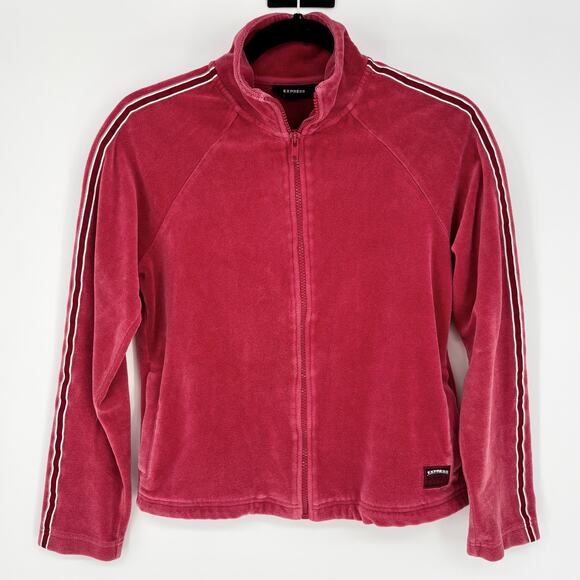 Express Active Vintage Y2K Velour Track Jacket Size XS - Picture 1 of 7